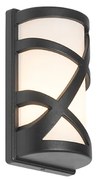 Lampada da parete per esterni moderna nera IP44 - Suzie