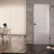 Porta battente Bora satinato L 90 x H 210 cm reversibile