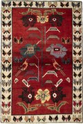 Gabbeh Tappeto persiano 190 x 130 Rosso (Iran) Annodato A Mano