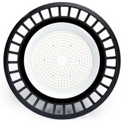 Campana Led industriale UFO Slim 200W Nera IP65 Bianco Neutro 4000K Aigostar