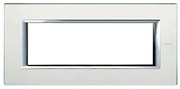 Placca 6 moduli serie Axolute  BTICINO bianco specchio