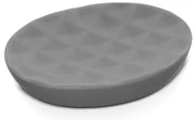 Porta saponetta da appoggio colore grigio in ceramica Cristal