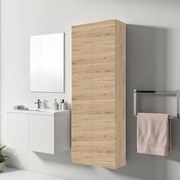 Colonna doppia sospesa 60X22 cm a 2 ante reversibile Quercia Naturale