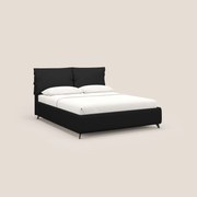 Susan letto imbottito contenitore completamente sfoderabile in microfibra smacchiabile T11 nero