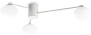 Plafoniera Moderna Hermes Metallo Bianco 3 Luci G9 28W 3000K Ip20