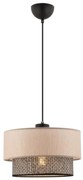 Lampada a sospensione su cavo ECHO 1xE27/60W/230V beige/grigio