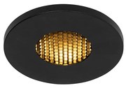 Faretto da incasso moderno per bagno nero IP54 - Shed Honey