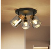 Brilagi - Faretto HYGGE 3xE14/15W/230V nero/fumé