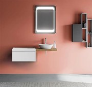 Piano con lavabo da appoggio in Truciolare