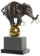 Statua Decorativa DKD Home Decor Metallo Resina Elefant (31 x 13 x 41 cm)