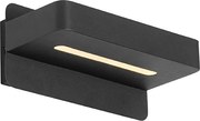 Applique moderna nera con LED incluso, USB e interruttore - Ted