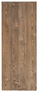Anta per porta scorrevole Barn Wenge in legno massello wengé L 86 x H 215 cm reversibile