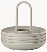 Portauova con supporto Singles, set da 4