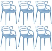 LALU - sedia in plastica set da 6