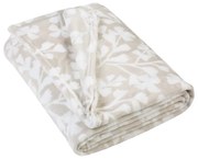 Coperta beige in vello 200x240 cm Brooke Floral – Catherine Lansfield