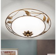 Orion DL 7-509/40 - Plafoniera FLEUR 2xE27/60W/230V diametro 40 cm bronzo