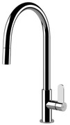 Miscelatore lavello monocomando con canna girevole e doccetta estraibile monogetto cromo helium 60077 gessi