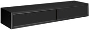 Mensola a muro Domino rettangolare in mdf L 88.2 x H 13.4 x P 23.7 cm