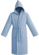 Accappatoio nido d'ape L/XL azzurro