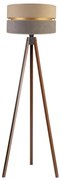 Duolla - Lampada con piedistallo DUO 1xE27/60W/230V diametro 44 cm beige/grigio/wenge