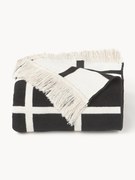 Coperta a quadri con frange Edison