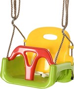 Altalena per Bambini 9-36 Mesi 42x33x120-180 cm in PP e PE con Corda...