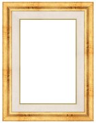 Cornice40x50 cm in legno oro opaco Tamara