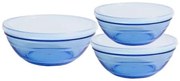 Set di Ciotole Duralex Marine Azzurro Con coperchio 3 Pezzi