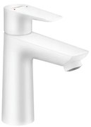 Rubinetto per lavabo a canna media getto laminare cristallino Talis E bianco verniciato opaco HANSGROHE H 16.2 cm