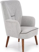 Poltrona imbottita Bishop in grigio - H 102 cm