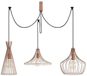 Lampadario a sospensione con filo MEZOPOTAMYA 3xE27/40W/230V ragno