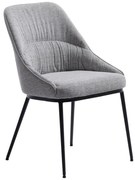 Sedie da pranzo grigie in set di 2 Meridian - Unique Furniture