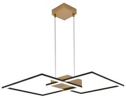 Lampadario LED glamour Kira nero 4900 lumen