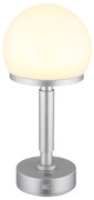 Globo 21034SI - LED Lampada da tavolo ricaricabile HAKU LED/2,5W/5V 2800K argento
