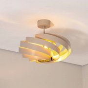 Plafoniera soffitto Vento Euluna, dimmerabile, Crema / Ambra, Soggiorno / Sala da pranzo, Metallo, Moderno, Plafoniera
