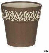 Vaso Autoirrigante Stefanplast Gaia Marrone Plastica 15 x 15 x 15 cm (12 Unità)