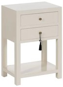 Comodino ORIENT Bianco Legno di abete Legno MDF 45 x 30 x 66 cm