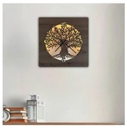 Li-Go 23537/DUB2 - Orologio LED dimmerabile LED/10W/5V 20000 mAh 42x42 cm rovere + telecomando