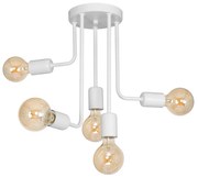 Lampadario a sospensione con supporto rigido CANDELA 5xE27/60W/230V