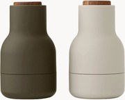 Set saliera e pepiera piccole con coperchio in legno di noce Bottle Grinder 2 pz