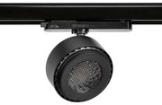 Faro LED 34W,Trifase, Regolabile 15°-60° Nero con driver Philips CRI97 UGR11 Colore Bianco Variabile CCT