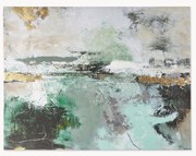 Quadro su tela dipinto a mano Hillside