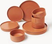 Servizio di piatti fatto a mano Lowri, 4 persone, 12 pz