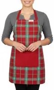 Grembiule tartan Fatto in casa da Benedetta rosso 65x80 cm