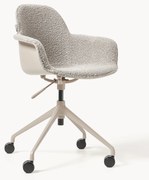 Sedia da scrivania in tessuto bouclé Albert, regolabile in altezza