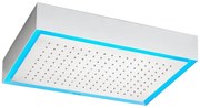 Antonio Lupi Design fuorimeteo slim FMS20 Soffione Illuminato RGB A Soffitto Cm 52x35 H 9 Bianco