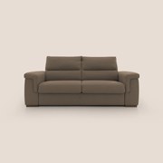 Magnolia divano letto con materasso alto 18 cm morbido schienale alto in tessuto smacchiabile T05 marrone