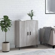 Credenza grigio sonoma 69,5x34x90 cm in legno multistrato