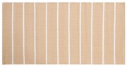 Tappeto rettangolare rigato beige e bianco 60 x 180 cm LANZA