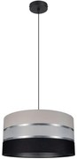 Lampadario a sospensione con filo CORAL 1xE27/60W/230V nero-grigio